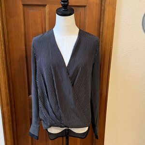 rag & bone Black and White Pinstripe Blouse Size XS/TP
